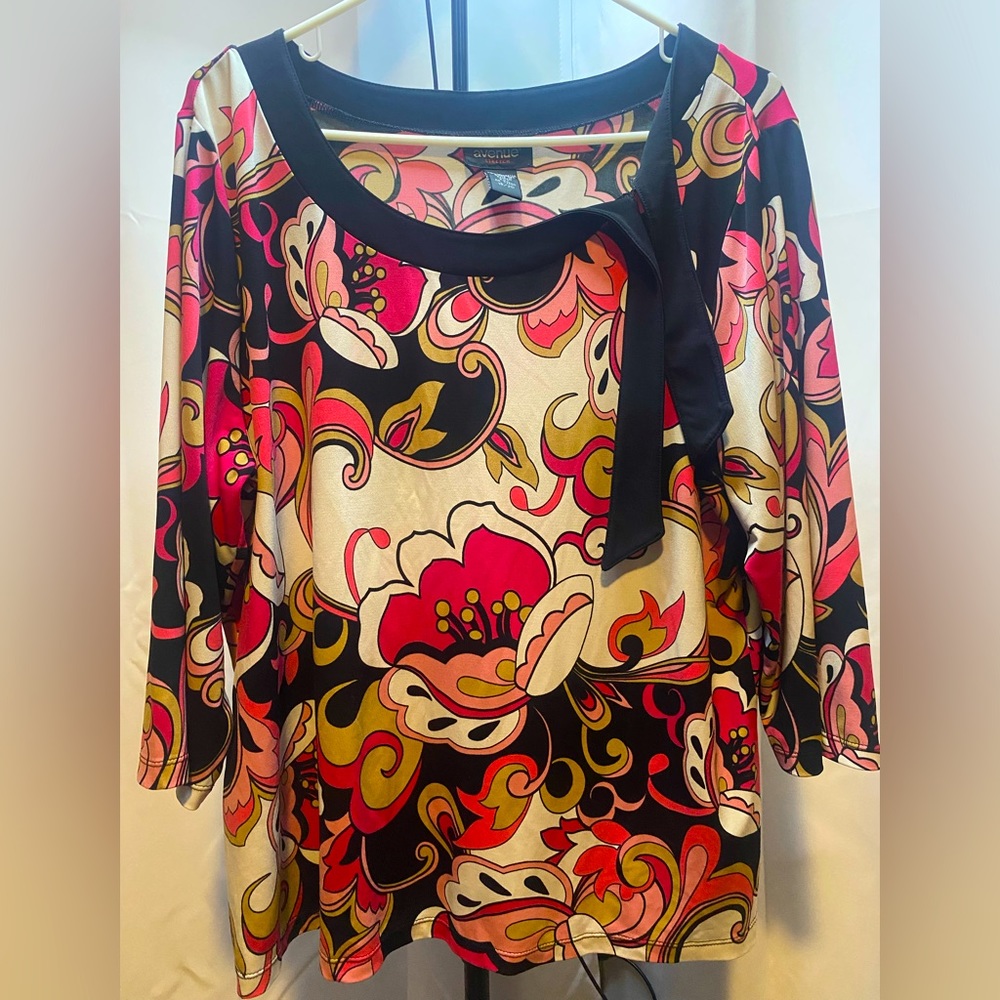 Pink Floral Print Stretch Dress Shirt